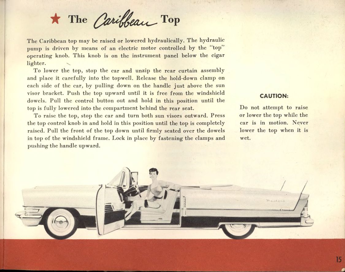 1955 Packard Owners Manual Page 52